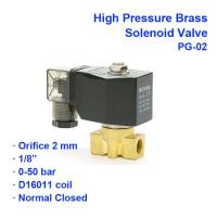 【hot】☌  2 Way Close Pneumatic Pressure Solenoid PG-02 0-50bar Orifice 2mm BSP Port G1/4  G1/8 AC220V