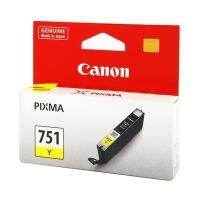 ตลับหมึกอิงค์เจ็ท CLI-751Y เหลือง Canon เกี่ยวกับสินค้า หมึกสีเหลืองใช้กับพริ้นเตอร์อิงค์เจ็ท Canon PIXMA IX6770/6870/IP8770/7270, MG5570/5470/6470/6370/7170, MX727/927/