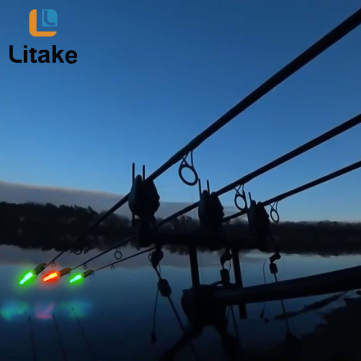 แท่งไฟ-led-เรืองแสง5ชิ้น-แท่งสว่างส่องแสงกันน้ำพร้อมหัวเข็มขัดสำหรับตกปลากลางคืนสำหรับการตกปลาทะเลเบ็ดตกปลา