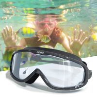 Swimming Goggles for Men Women Pool Water Sport Waterproof Swim Eyewear with Earplugs Anti-fog Adult Outdoor Diving Glasses