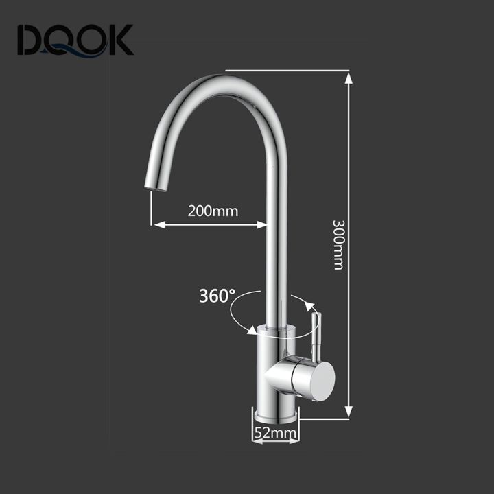 dqok-สีดำก๊อกน้ำสำหรับห้องครัว-s-ที่แขวนในห้องน้ำโลหะผสมเครื่องครัวสแตนเลสก๊อกน้ำสำหรับห้องครัวห้องครัวหลุมเดี่ยวก๊อกน้ำแปรงนิกเกิลผสมก๊อกน้ำอ่าง