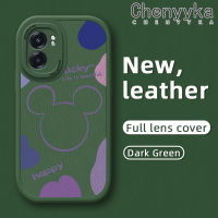 เคส Chenyyka สำหรับ Realme Narzo 50 5G V23i V23 5G Q5i 5G เคส A56s K10 OPPO มิกกี้น่ารักทันสมัยดีไซน์ใหม่เคสใส่โทรศัพท์หนังซิลิโคนนิ่มเคสมือถือกันกระแทกป้องกันการตกด้วยเคสป้องกันกล้องสำหรับเลนส์คลุมทั้งหมด