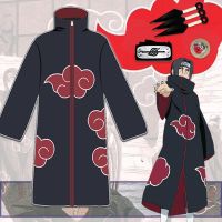 Naruto Costume Akatsuki Cloak Cosplay Sasuke Uchiha Cape Itachi Clothing Halloween Party Uniform