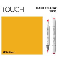 TOUCH TWIN BRUSH MARKER YR31 (DARK YELLOW) / มาร์คเกอร์หัวพู่กัน-หัวตัดขนาดกลาง รหัส YR31 (DARK YELLOW)