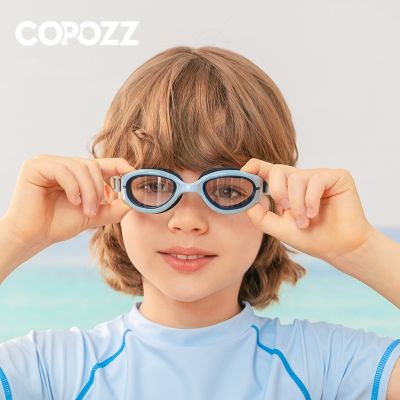 COPOZZ Colorful Swimming Goggles Kids Professional Children Swim Eyewear Anti Fog UV Protection Water Glasses For Boy and Girl