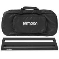 ammoon Guitar Effect Pedal Board Aluminum Alloy Pedalboard Sets with Carrying Bag Tapes Strap for Guitar Pedals Guitar Accessory