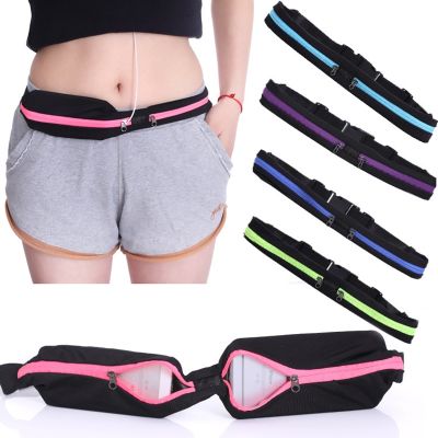 ┇㍿ↂ Sports Running Waist Bag Armband Outdoor Sweatproof Reflective Waist Belt Fitness Workout Runner Belt Dual Pouch Bag Arm band