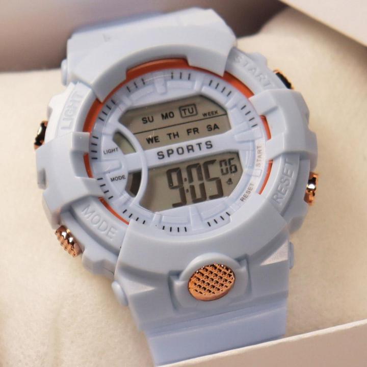 นาฬิกาอิเล็กทรอนิกส์มัลติฟังก์ชั่นสำหรับเด็กกีฬานาฬิกาอิเล็กทรอนิกส์นาฬิกาเยาวชนเวอร์ชั่นเกาหลี-v1o3