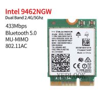 ไร้สาย-AC 9462 9462NGW 9462AC 433Mbps แบนด์คู่2.4G/5GHz NGFF คีย์ M.2 E CNVIO 802.11ac บลูทูธ5.0การ์ด Wifi สำหรับ Win10