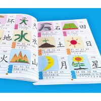 2500 Words Chinese Books Kids Characters Cards Learn Chinese English Words with Pinyin for Children Color Art Books Gifts
