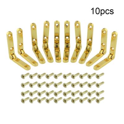 10pcs 90 Degree Hinges Wooden Box Zinc Alloy Hinge Folding Hinges With Screws Jewellery Case Cabinet Furniture Hardware Door Hardware Locks