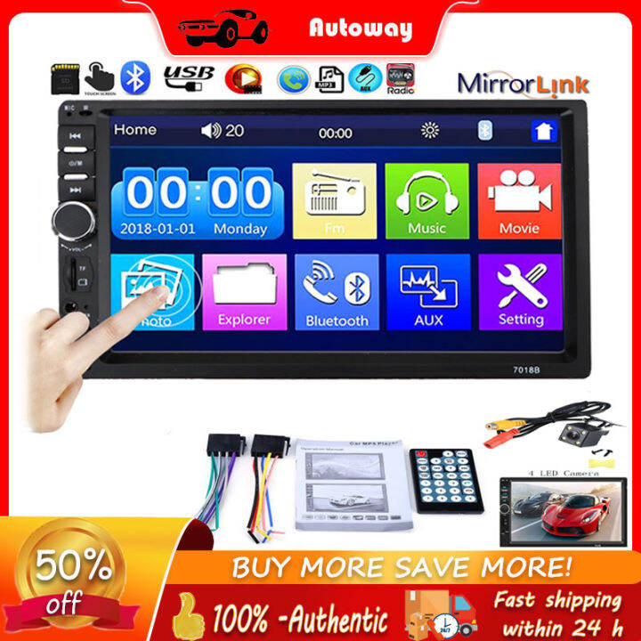 【AutoWay】7018B 2 Din Car stereo Video Player 7 inch Touch Screen