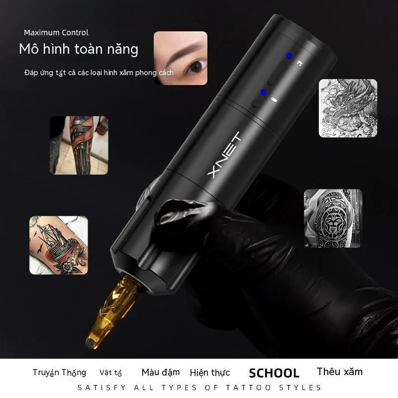 Xnet Tattoo giới thiệu máy xăm không dây XNET Elite Wireless Rotary mạnh mẽ nhất từ trước đến nay! Với thiết kế thông minh và công nghệ đột phá, XNET Elite mang đến hiệu suất vượt trội và độ chính xác tuyệt đối cho những bức xăm hoàn hảo. Hãy đến với Xnet Tattoo để trải nghiệm ngay hôm nay!