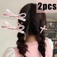 New Bowknot Hair Clips Sweet Ballet Ribbon Bow Hairpins Bang Clip Korean Girls Mini Grabs Clips Female Headwear Hair Accessories Hair Accessories