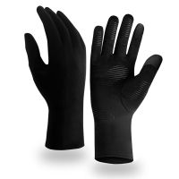 1 Pair Lengthened Cycling Gloves Anti-Slip Thermal Outdoor Running Hiking Mittens Anti-skid Cold Weather Hand Warmer