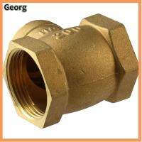 GEORG 232ปอนด์ต่อตารางนิ้ว วาวล์ทางเดียว ทองเหลืองเบิ้ล DN32 1-1/4" เช็ควาล์ว ไม่ส่งคืน แนวนอนแนวนอน วาล์วไหลย้อนกลับ เชื้อเพลิงน้ำมันน้ำอากาศ