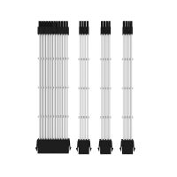 ATX GPU Extension Cable PSU Extension Cable Kit Solid Color Cable Mix Combo 300mm ATX24Pin PCI-E8Pin CPU8Pin With Combs Cables