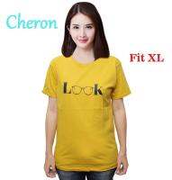 Cheron 17461-KAOS รูปสี่เหลี่ยมผืนผ้าเสื้อเชิ้ตผู้หญิง XL จริง Distro Chick Tops Kekinian ราคาถูกแขนสั้นทัมเบลอร์ Tshirt ผ้าฝ้ายเสื้อยืดลำลอง Combed เสื้อผ้าวัยรุ่นผู้ใหญ่ ABG สำหรับกีฬาเดินสบายๆชุดกีฬาสีเหลืองพิเศษ