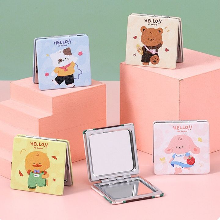 mixed-color-folding-double-sided-mirror-handheld-makeup-mirror-portable-cute-mini-mirror-cosmetics-girl-mirror-diy-make-up-tools-mirrors