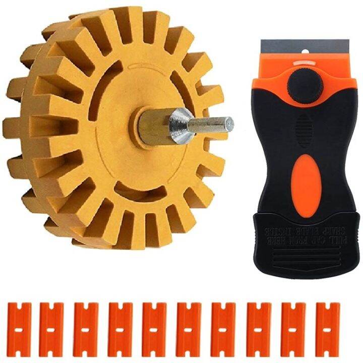 Decal Remover Wheel, Rubber Eraser Wheel for Car Adhesive Removal with