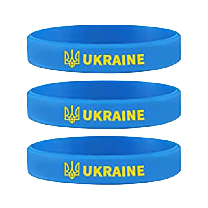 Ukraine Flag Bracelet Ukraine Ukrainian National Flags Silicone