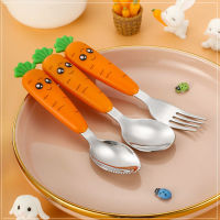 123ชิ้นน่ารักแครอทเด็กอาหารเย็นสแตนเลสช้อนส้อมตะเกียบเด็ก Flatware เด็กครัวบนโต๊ะอาหารชุดอุปกรณ์