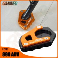 สำหรับ KTM 890 ADV R 890ผจญภัย R 2020 2021 2022รถจักรยานยนต์ขาตั้งด้านข้างแผ่นรอง