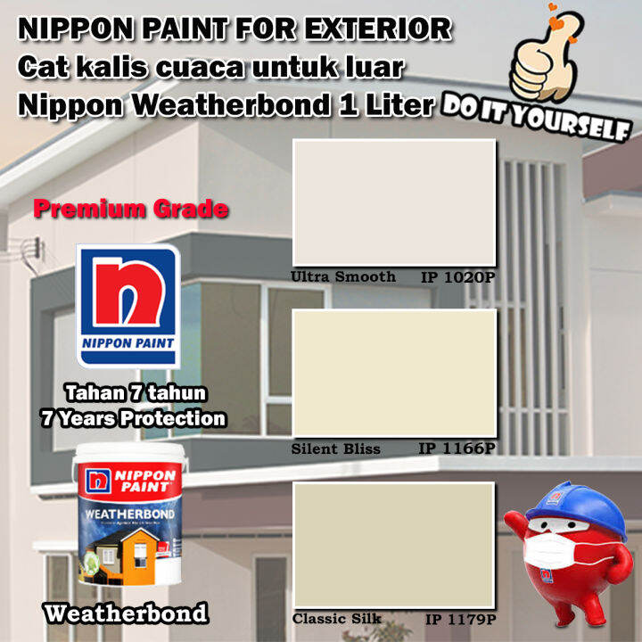 Nippon Paint Weatherbond Exterior collection 1 & 5 Liter Ultra Smooth