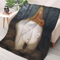 The White Bear By Theodor Kitsen Throw Blanket Sherpa Blanket cover Bedding soft Blankets