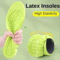 PCSSOLE Latex PU Sports Insoles For Women Men Super Soft High Elasticity Shoe Pads Deodorant Cushion Running Insoles For Outdoor Shoes Accessories