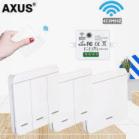 AXUS ไร้สายสวิทช์ RF 433เมกะเฮิร์ตซ์ Interruptor สวิทช์ไฟรีโมทคอนล86ผนังแผง10A 110โวลต์-220โวลต์ตัวรับสัญญาณสำหรับโคมไฟ LED พัดลม