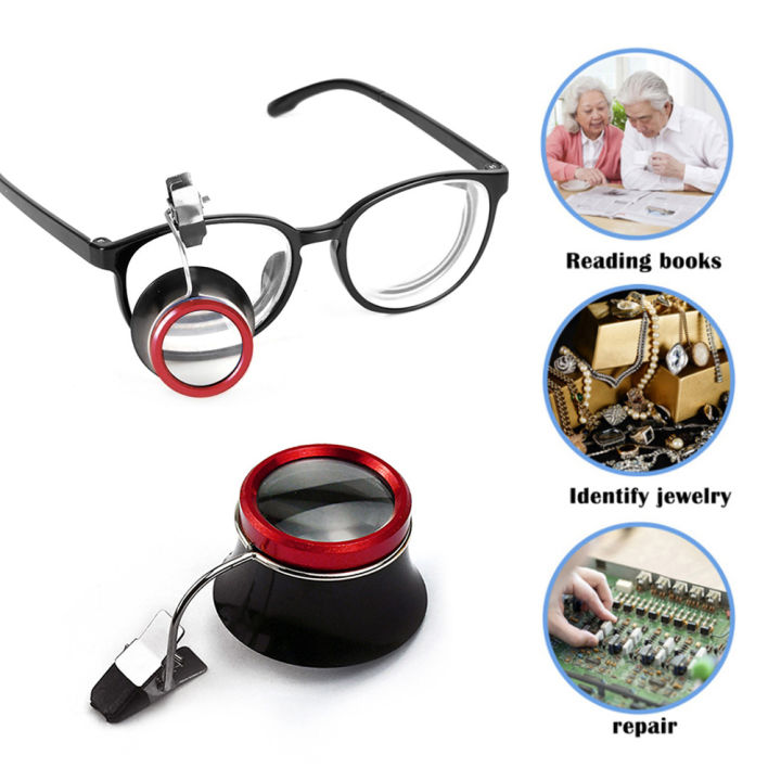 Double Lens Eye Magnifier Spectacle Glass Watchmakers Jeweller