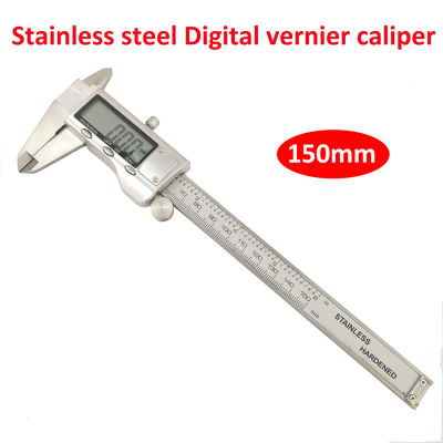 2021Digital vernier caliper Stainless steel caliper 0-150MM 6 inch 0.01mm digital display electronic ruler length measuring tools