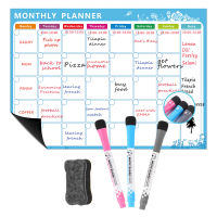 Magnetic Chore Chart for Kids, Dry Erase Planner Board A3 Magnetic Refrigerator Whiteboard Family Organizer to do List