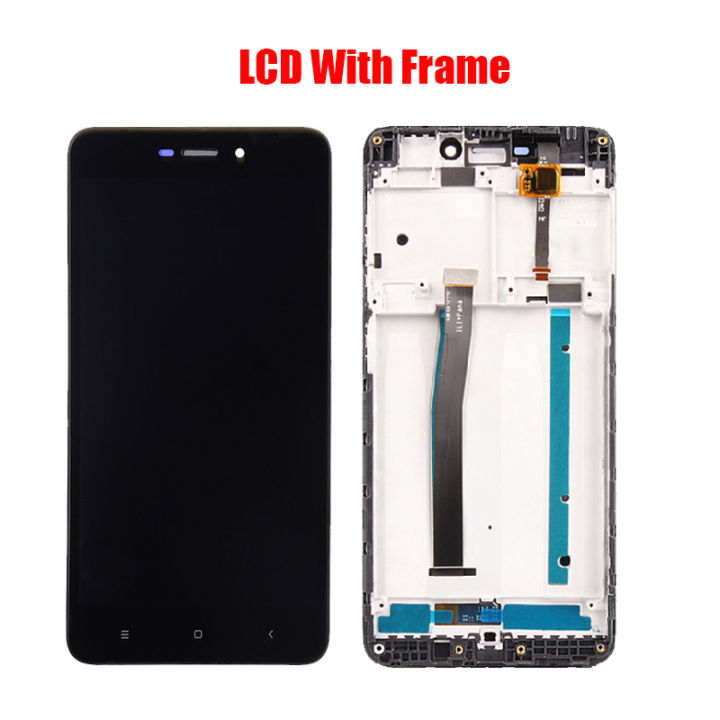 for-xiaomi-redmi-4a-original-lcd-screen-assembly-with-front-case-black-white-with-repair-tool-and-tempered-film