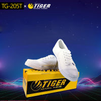 รองเท้านักเรียนTIGERรุ่นTG-205T  ขาว,ดำ,น้ำตาล ทน!