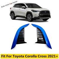 Car Accessories For Toyota Corolla Cross 2021 2022 2023 ABS Blue Rear / Front Fog Light Lamp Bezel Cover Trim Exterior Garnish