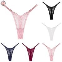 Women Panties Lady Low Rise Lace See Through Thongs G String Knickers Underwear