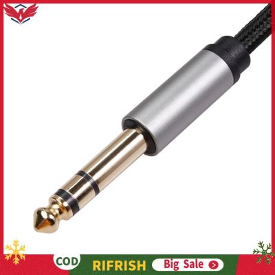 RR-6.35mm Male to 3.5mm Female Audio Cable for Guitar Piano Headphone Adapter