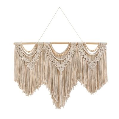 Bmdt Macrame แขวนผนังพรมทอแขวนผนัง Boho มาคาเมศิลปะการตกแต่งผนังพรมทอด้วยมือโบฮีเมียนเก๋ไก๋สำหรับตกแต่ง