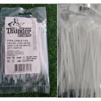 เคเบิ้ลไทร์สีขาว (Cable Ties ) ขนาด 2.5x100/100ชิ้น