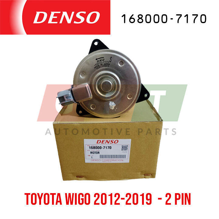 DENSO Radiator Fan Motor for Toyota Wigo 20122019 (2 pins) 1680007170