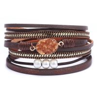 [COD] and cross-border leather bracelet ladies summer autumn buckle multi-layer Ruili style light luxury wholesale