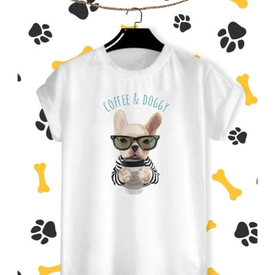 เสื้อยืดลาย น้องหมา Coffee&amp;Doggy