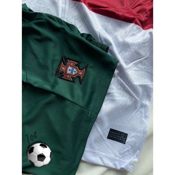 ชุดบอลทีมชาติ-portugal-white-2-เสื้อบอลและกางเกงบอลผู้ชาย-ปี-2022-2023-ใหม่ล่าสุด