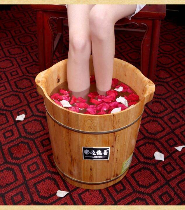 Cedar wood foot bath tub home foot bath advanced wooden tub with cover