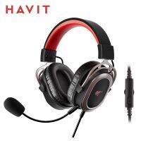 HAVIT ชุดหูฟังเล่นเกมมีสาย H2008d พร้อมปลั๊ก3.5มม. 50มม. ไดรเวอร์เสียงรอบทิศทางไมโครโฟน HD สำหรับ PS5 PS4 Xbox PC หูฟังนักเล่นเกมแล็ปท็อป