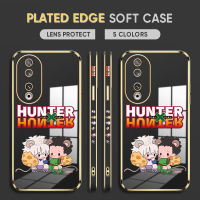 Diorcase For Honor 90 5G,90 Lite 5G ฟรีสายคล้อง + การ์ตูนอนิเมะ (ล่า × ฮันเตอร์) น่ารัก Killua GON · FREECSS ขอบสี่เหลี่ยมรูปแบบปลอกชุบเคสโทรศัพท์เด็กหญิงเด็กชายหรูหราชุบเคสโทรศัพท์นิ่ม