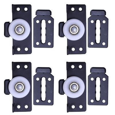 Hardware Accessories 4 Pcs Sliding Door Wardrobe Pulleys Wooden Door Sliding Door Small Hanging Wheels Silent Wheels