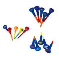 5 Pieces/Set Durable Soft Rubber Cushion Top Golf Tees Accessories Random Color Short Medium Long Towels